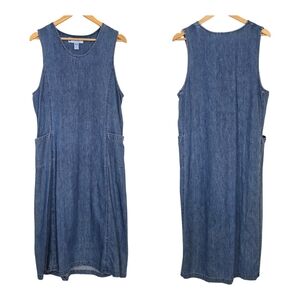 Denim Sleeveless Maxi Dress